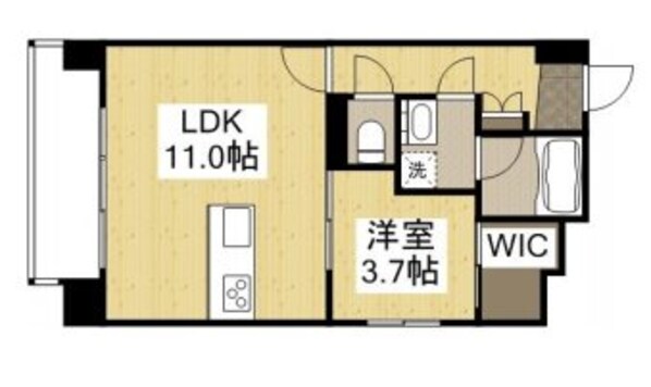 ルミエール岡山駅西口の物件間取画像